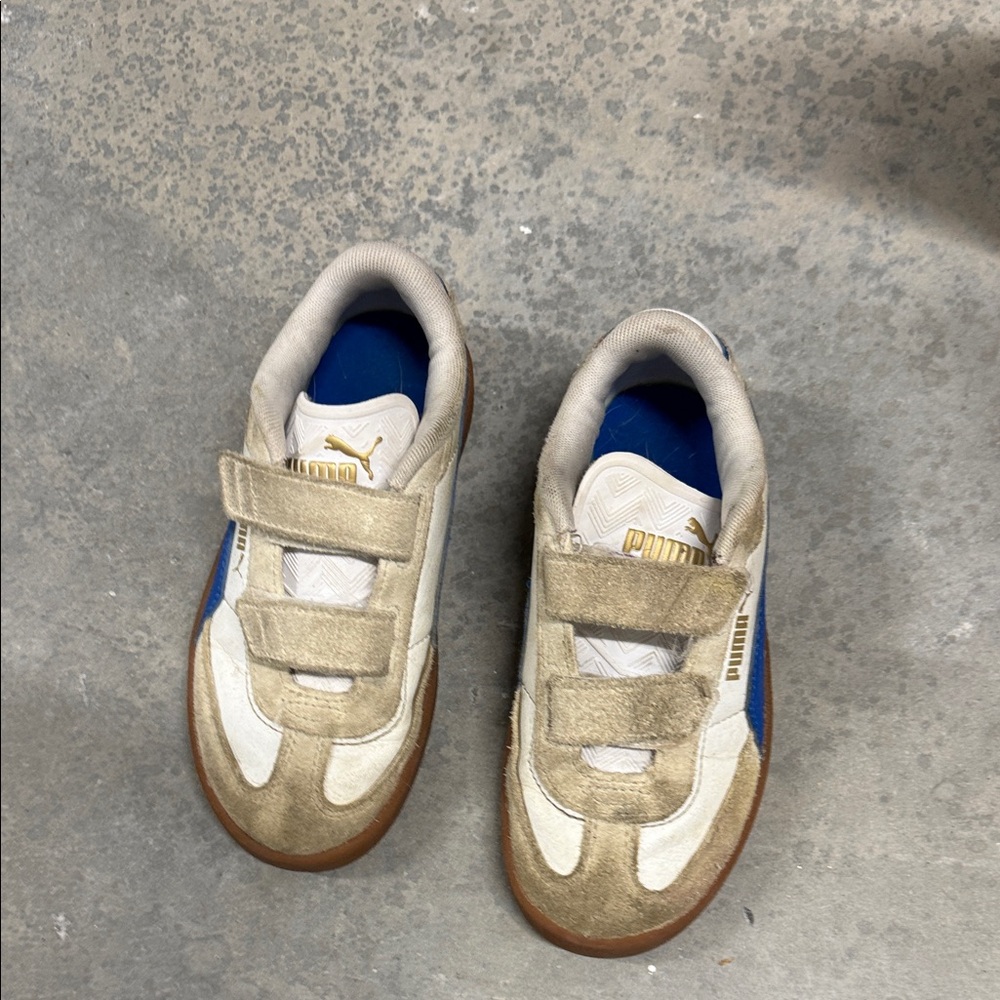 Puma Kids Sneakers - Cream and Blue
